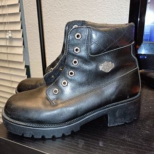 Harley Davidson Cruise Control Black Leather Motorcycle Boots 82034